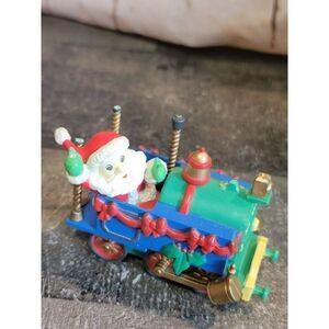Santa Claus train AS IS figure toy Xmas decor